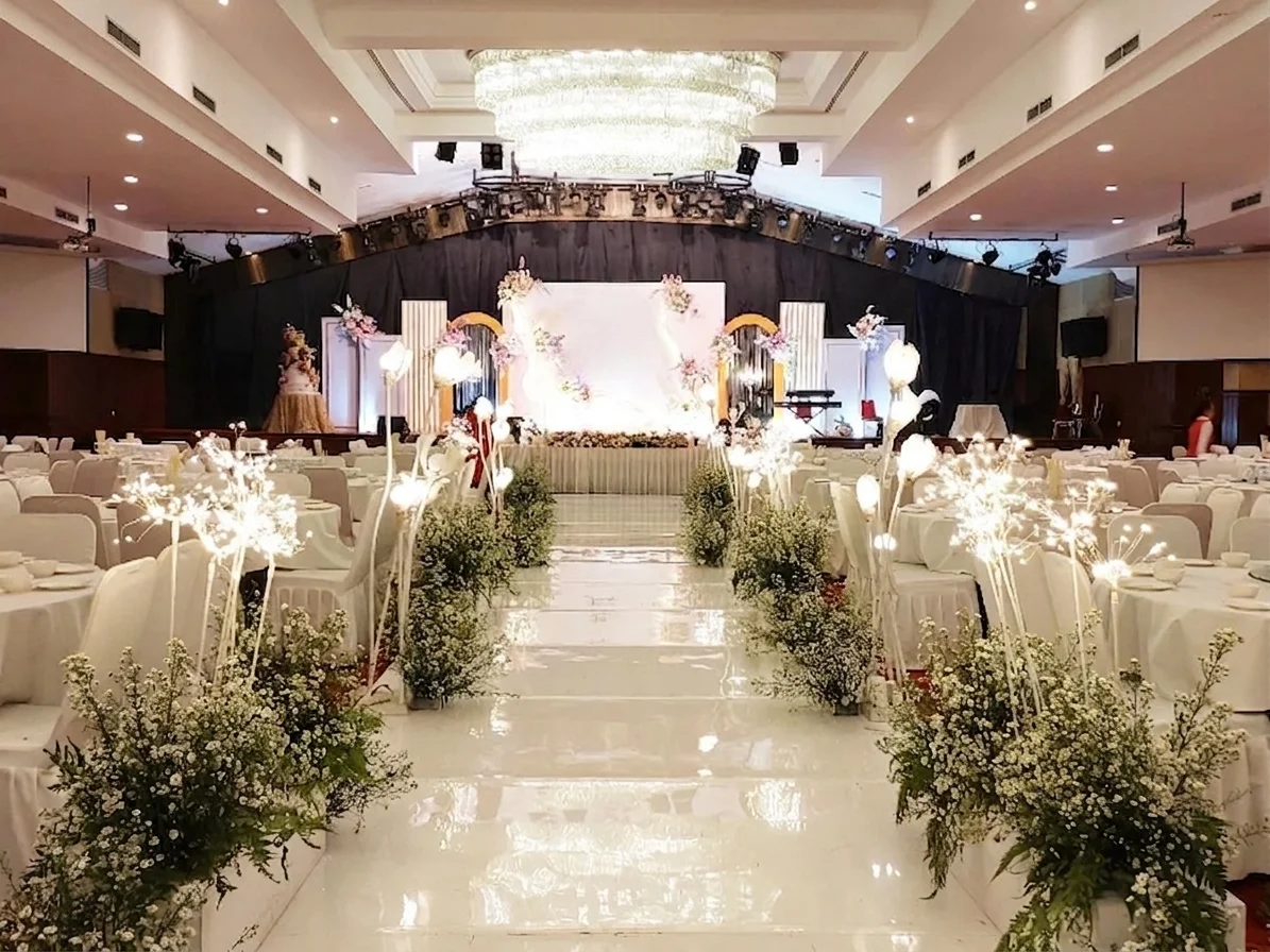 The reception ballroom at Wisma Benteng